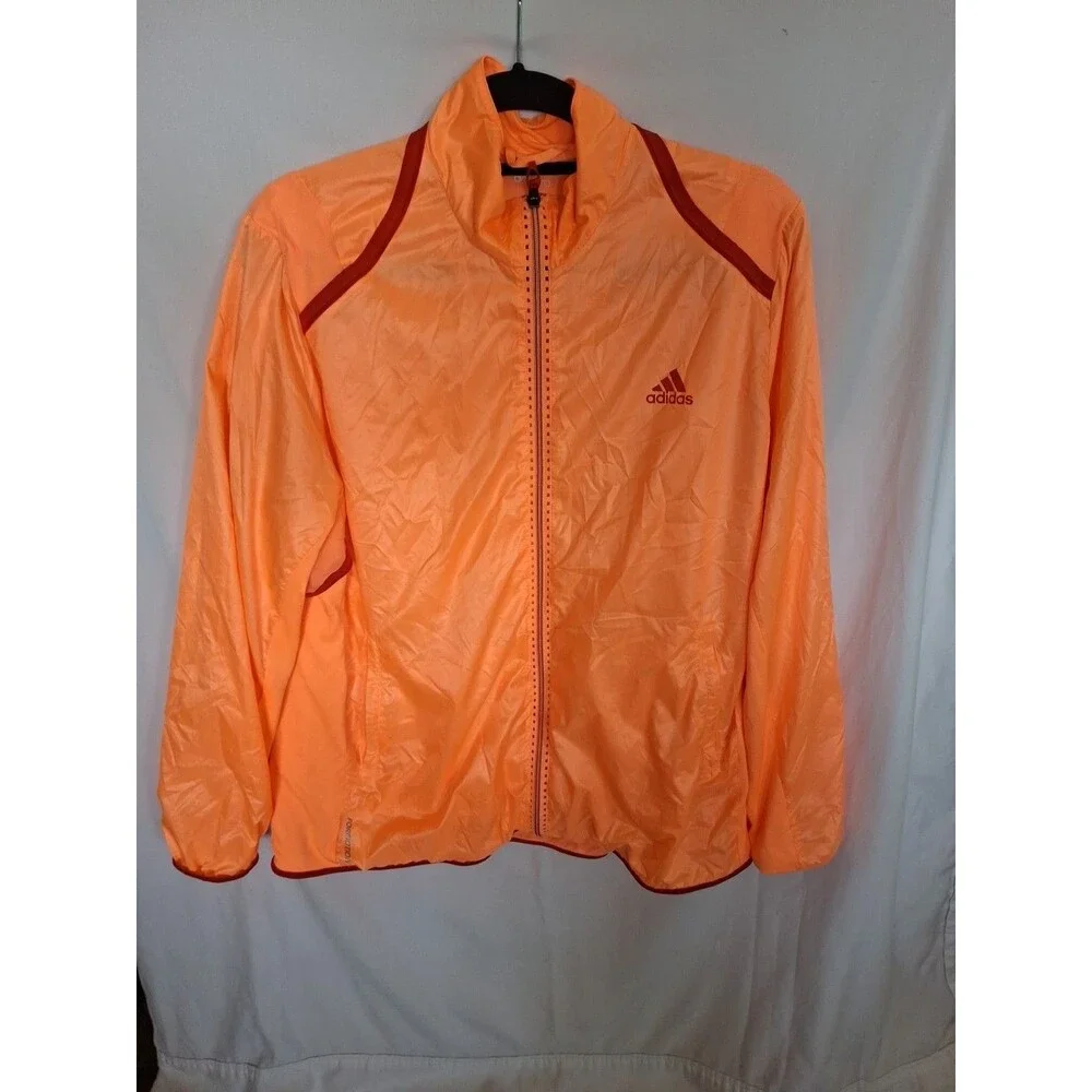 ADIDAS ADIZERO Climacool Formation Orange Unisex Windebreaker Jacket Size XL